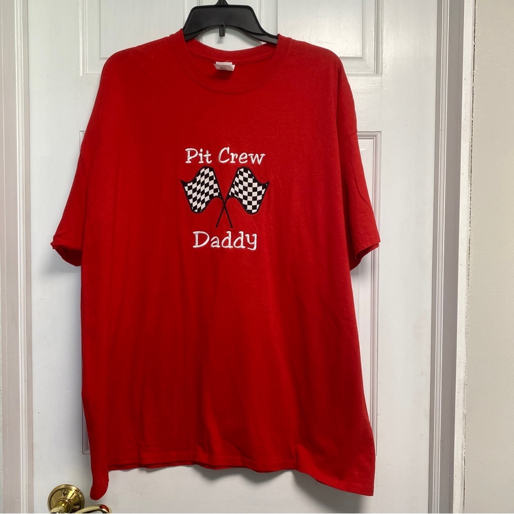 Pit Crew Daddy T Shirt Men's 2XL RACING Gift T Shirt Dad Gift